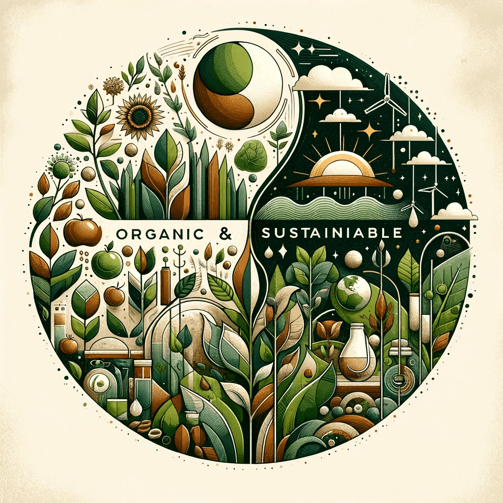 organic living vs sustainable living